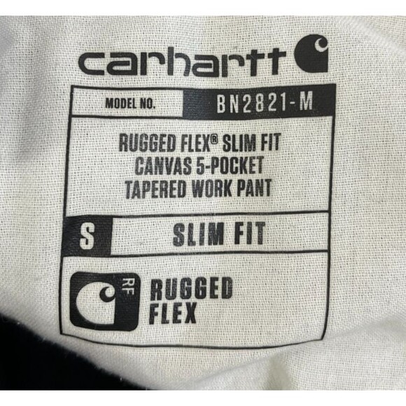 Carhartt Rugged Flex Slim Fit Pants Canvas Tapered Men's 30x31 Gray 102821 - Picture 6 of 11